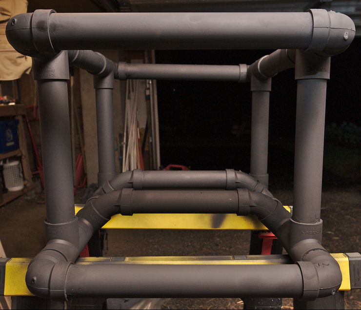ROV frame construction using pvc pipe