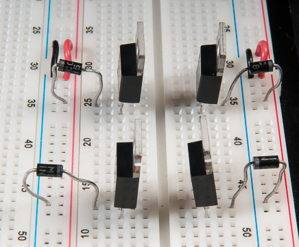 Mosfets with schottky diodes