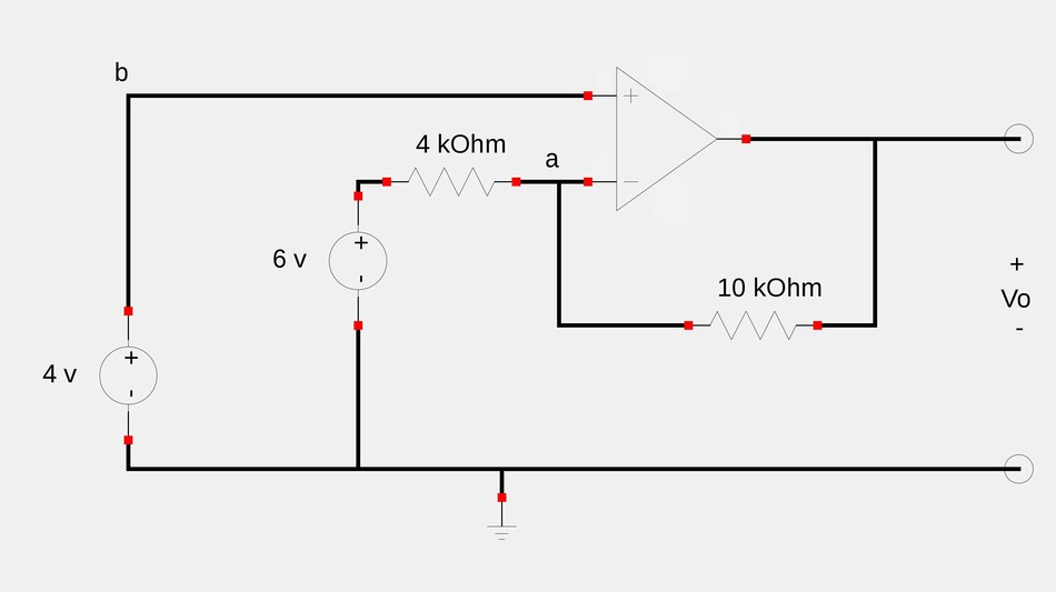 non-inverting op-amp example problem with superposition theorem