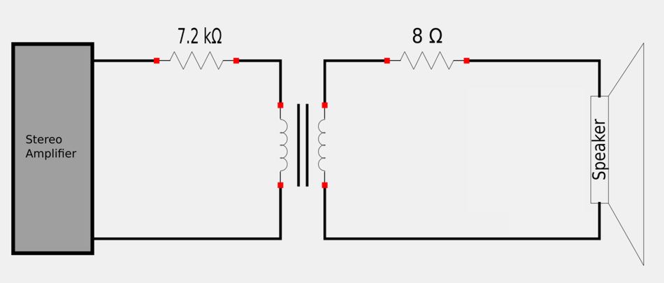 Impedance matching amplifier to speaker