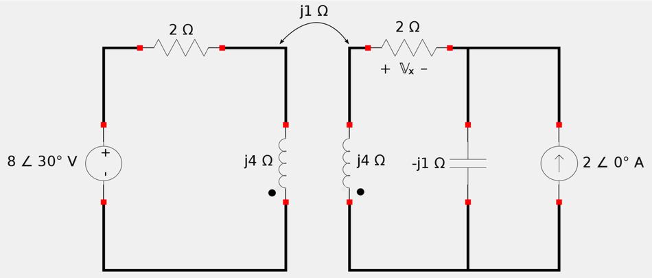 Circuit with mutual induction