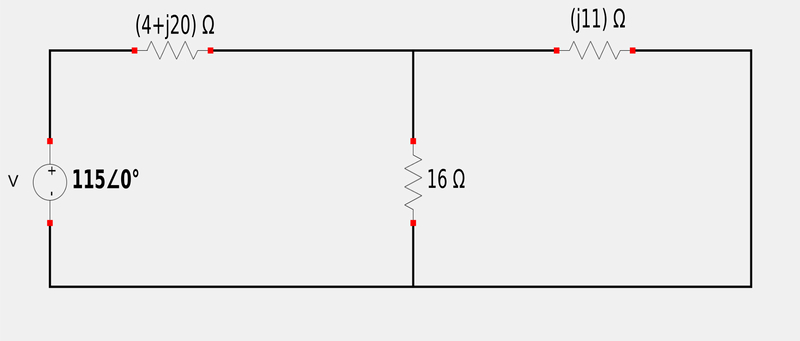 Impedance example problem schematic