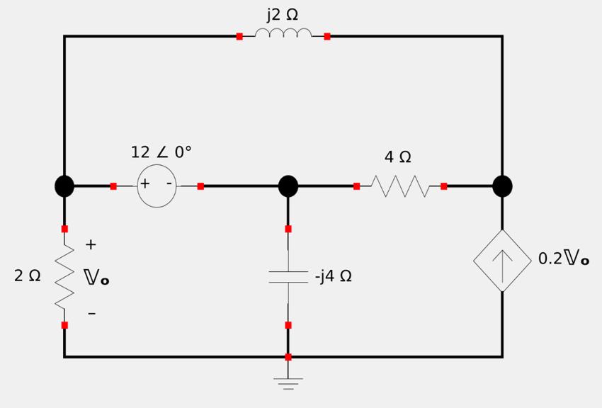 Nodal analysis circuit