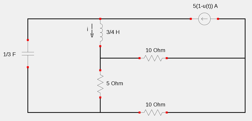 Step response series RLC circuit example problem