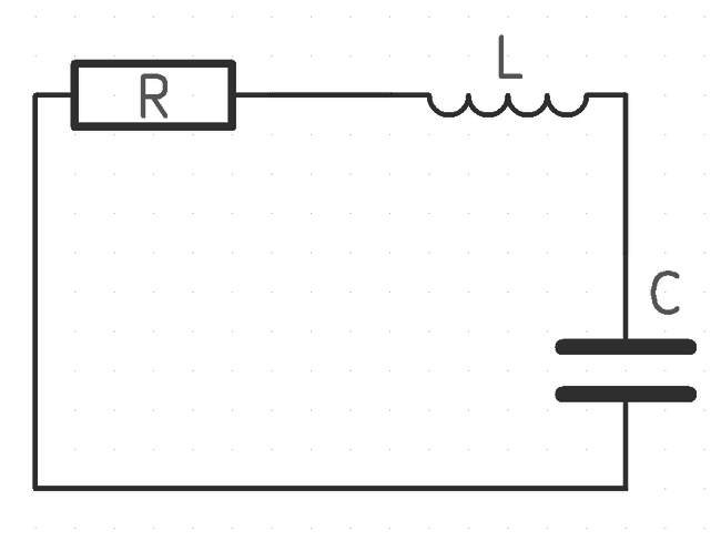 RLC circuit schematic