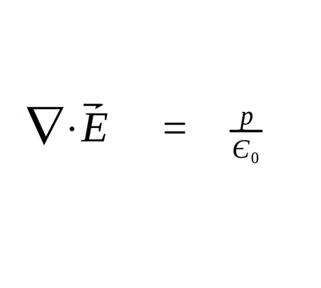 Maxwell's first equation in differential form