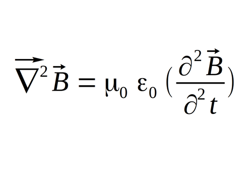 Wave equation for magnetic field