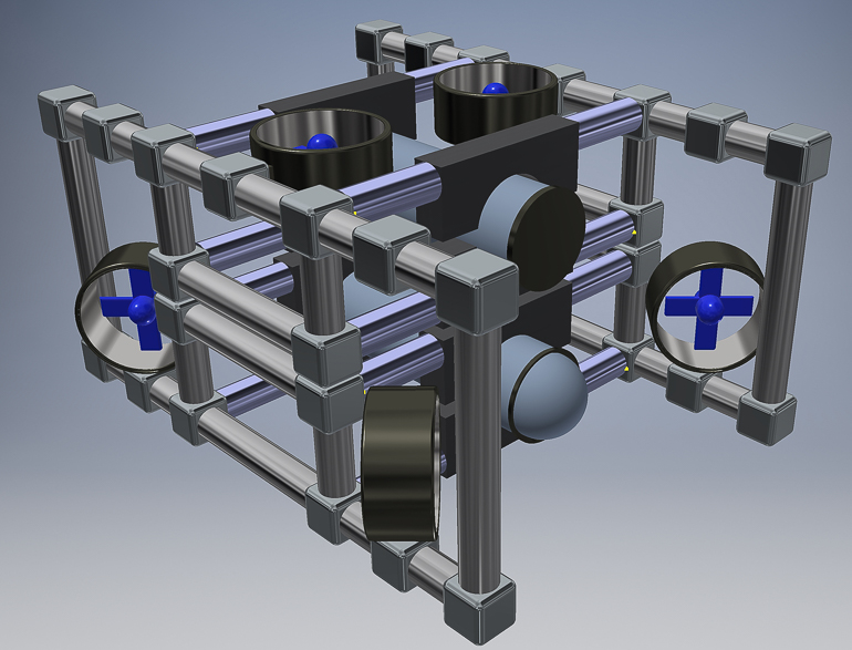 CAD rendering of ROV