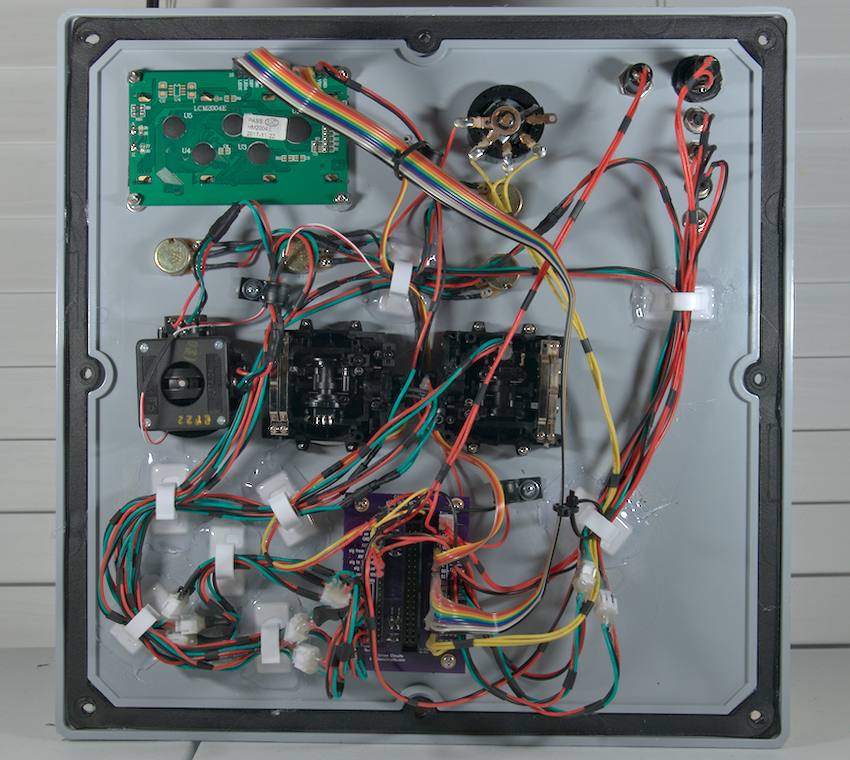 interior view of ROV control box