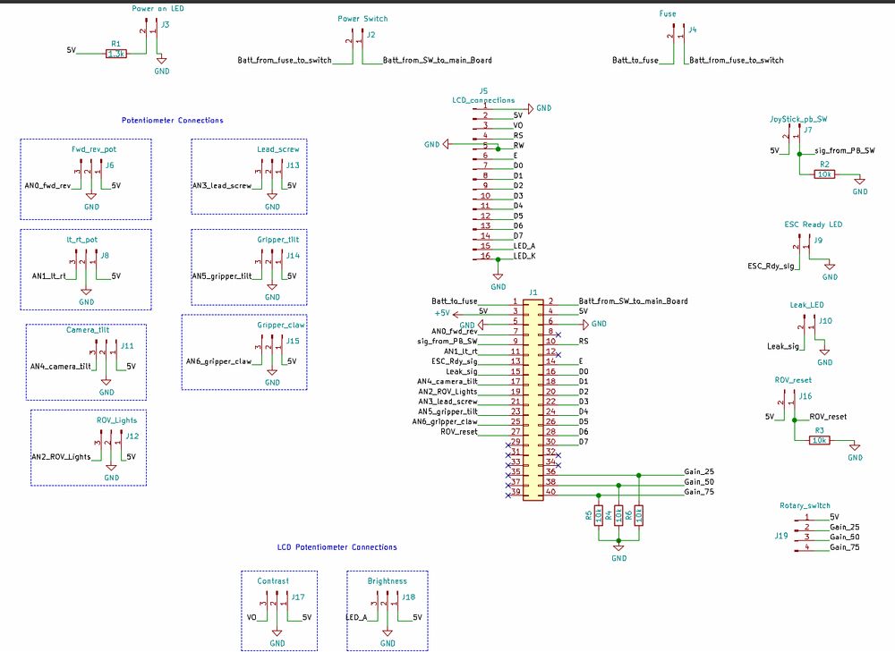 ROV control box circuit schematic