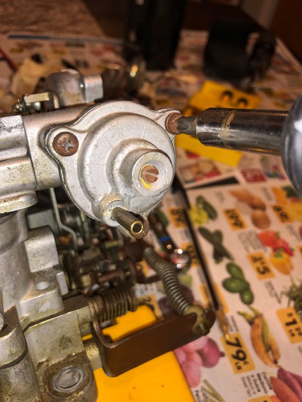  Toyota 22r Aisan carburetor choke breaker assembly