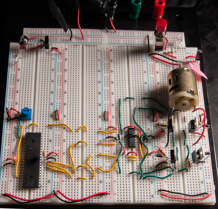 Photo of completed circuit