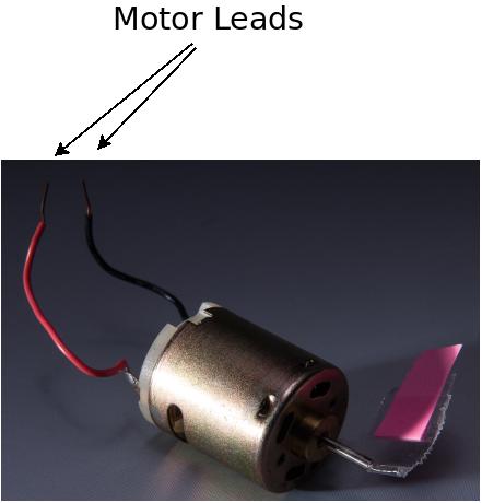 DC Motor with Label
