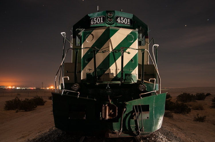 Front side of freight train